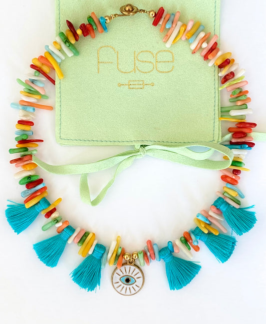 Colorful Corals & Tassels - Fuse Creations